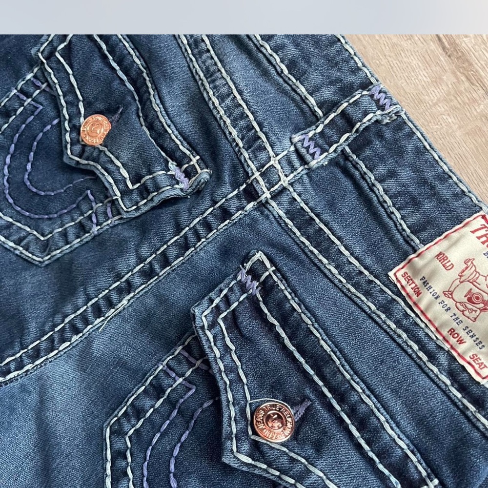 True Religion Indigo Denim with Contrast Stitching
